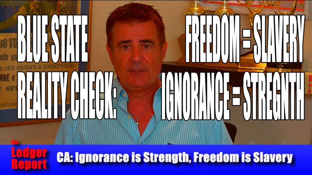 Blue State Reality Check: Freedom = Slavery, Ignorance = Strength